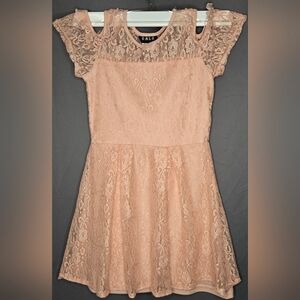 Girls Blush Pink Lace Dress RMLA Size 13 | Tween Party Dress Formal Occasion